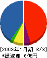 馬場工務店 貸借対照表 2009年1月期 馬場工務店 貸借対照表 2009年1月期