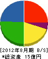丸十工業 貸借対照表 2012年8月期 丸十工業 貸借対照表 2012年8月期