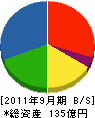 * 貸借対照表 2011年9月期 * 貸借対照表 2011年9月期