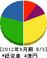 イマムラテクノ 貸借対照表 2012年9月期 イマムラテクノ 貸借対照表 2012年9月期
