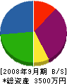 保工務店 貸借対照表 2008年9月期 保工務店 貸借対照表 2008年9月期