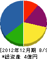 山和塗装工業 貸借対照表 2012年12月期 山和塗装工業 貸借対照表 2012年12月期
