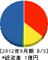 にちでん 貸借対照表 2012年9月期 にちでん 貸借対照表 2012年9月期