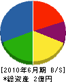 堀内土建 貸借対照表 2010年6月期 堀内土建 貸借対照表 2010年6月期