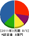 豊徳建設 貸借対照表 2011年3月期 豊徳建設 貸借対照表 2011年3月期