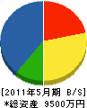 沖元土建 貸借対照表 2011年5月期 沖元土建 貸借対照表 2011年5月期