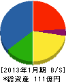 ナブコシステム 貸借対照表 2013年1月期 ナブコシステム 貸借対照表 2013年1月期