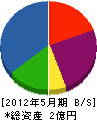 新栄電気工事 貸借対照表 2012年5月期 新栄電気工事 貸借対照表 2012年5月期