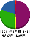 信和 貸借対照表 2011年9月期 信和 貸借対照表 2011年9月期