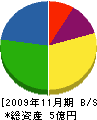 仲谷工務店 貸借対照表 2009年11月期 仲谷工務店 貸借対照表 2009年11月期