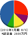 早辰電気工業 貸借対照表 2012年3月期 早辰電気工業 貸借対照表 2012年3月期