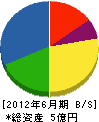 日本道路システム 貸借対照表 2012年6月期 日本道路システム 貸借対照表 2012年6月期