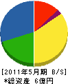 井口建設 貸借対照表 2011年5月期 井口建設 貸借対照表 2011年5月期