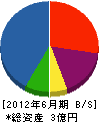 ユーアイ工業 貸借対照表 2012年6月期 ユーアイ工業 貸借対照表 2012年6月期