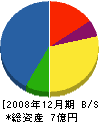 藤田観光工営 貸借対照表 2008年12月期 藤田観光工営 貸借対照表 2008年12月期