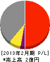 八王建設 損益計算書 2013年2月期 八王建設 損益計算書 2013年2月期