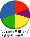 松浦組 貸借対照表 2012年5月期 松浦組 貸借対照表 2012年5月期