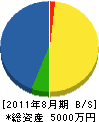星和建設工業 貸借対照表 2011年8月期 星和建設工業 貸借対照表 2011年8月期