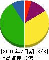 明地工務店 貸借対照表 2010年7月期 明地工務店 貸借対照表 2010年7月期