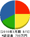 日成エンジニアリング 貸借対照表 2010年3月期 日成エンジニアリング 貸借対照表 2010年3月期