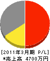 北川電気設備 損益計算書 2011年3月期 北川電気設備 損益計算書 2011年3月期