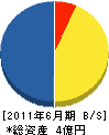 進興設備 貸借対照表 2011年6月期 進興設備 貸借対照表 2011年6月期