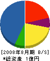 受信サービス 貸借対照表 2008年8月期 受信サービス 貸借対照表 2008年8月期