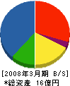 山梨日立 貸借対照表 2008年3月期 山梨日立 貸借対照表 2008年3月期