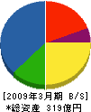 JPハイテック 貸借対照表 2009年3月期 JPハイテック 貸借対照表 2009年3月期