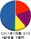 水野組 貸借対照表 2011年7月期 水野組 貸借対照表 2011年7月期