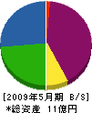 桐美建設 貸借対照表 2009年5月期 桐美建設 貸借対照表 2009年5月期