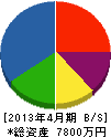 サンアクト 貸借対照表 2013年4月期 サンアクト 貸借対照表 2013年4月期