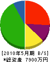 コトブキ設備 貸借対照表 2010年5月期 コトブキ設備 貸借対照表 2010年5月期