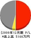 大道設備工業 損益計算書 2008年12月期 大道設備工業 損益計算書 2008年12月期