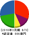 渡辺パイプ 貸借対照表 2010年3月期 渡辺パイプ 貸借対照表 2010年3月期