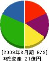日本リサイクルマネジメント 貸借対照表 2009年3月期 日本リサイクルマネジメント 貸借対照表 2009年3月期