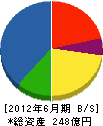 スガテック 貸借対照表 2012年6月期 スガテック 貸借対照表 2012年6月期