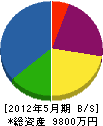 イッシン 貸借対照表 2012年5月期 イッシン 貸借対照表 2012年5月期