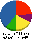 日特建設 貸借対照表 2012年3月期 日特建設 貸借対照表 2012年3月期