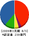 森組 貸借対照表 2009年3月期 森組 貸借対照表 2009年3月期