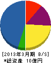 ヤブ原産業 貸借対照表 2013年3月期 ヤブ原産業 貸借対照表 2013年3月期