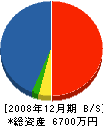 木村電業 貸借対照表 2008年12月期 木村電業 貸借対照表 2008年12月期