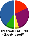山六 貸借対照表 2012年6月期 山六 貸借対照表 2012年6月期