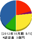 セーフティロード 貸借対照表 2012年10月期 セーフティロード 貸借対照表 2012年10月期