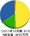 太陽グリーン 貸借対照表 2011年10月期 太陽グリーン 貸借対照表 2011年10月期