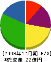 日本不動産管理 貸借対照表 2009年12月期 日本不動産管理 貸借対照表 2009年12月期