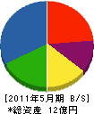 高分子 貸借対照表 2011年5月期 高分子 貸借対照表 2011年5月期