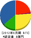 小笠原建設 貸借対照表 2012年6月期 小笠原建設 貸借対照表 2012年6月期