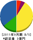 山湛産業開発 貸借対照表 2011年9月期 山湛産業開発 貸借対照表 2011年9月期