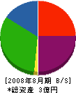 大基建設 貸借対照表 2008年8月期 大基建設 貸借対照表 2008年8月期